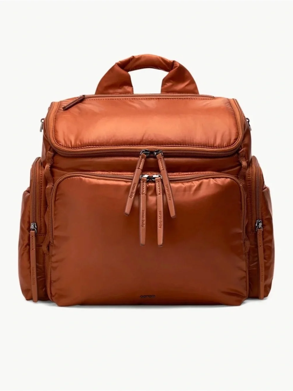 Caraa Nylon Baby Bag Backpack in Clay
